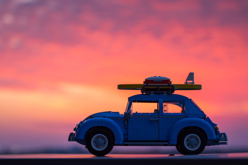 Blue Lego Car