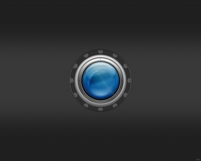 blue lens on dark background