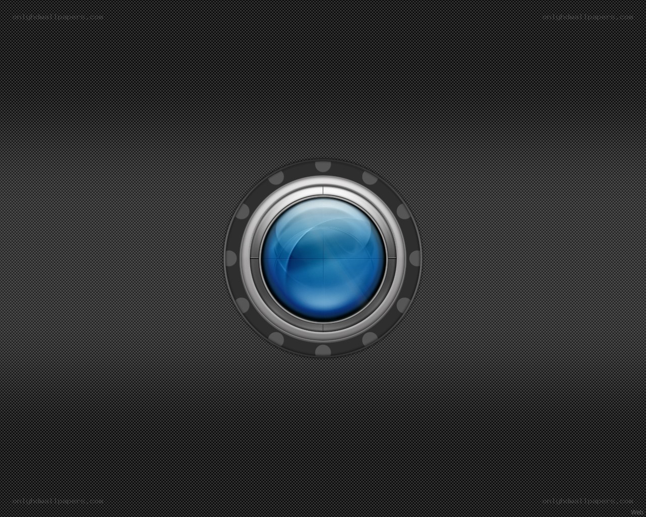 blue lens on dark background