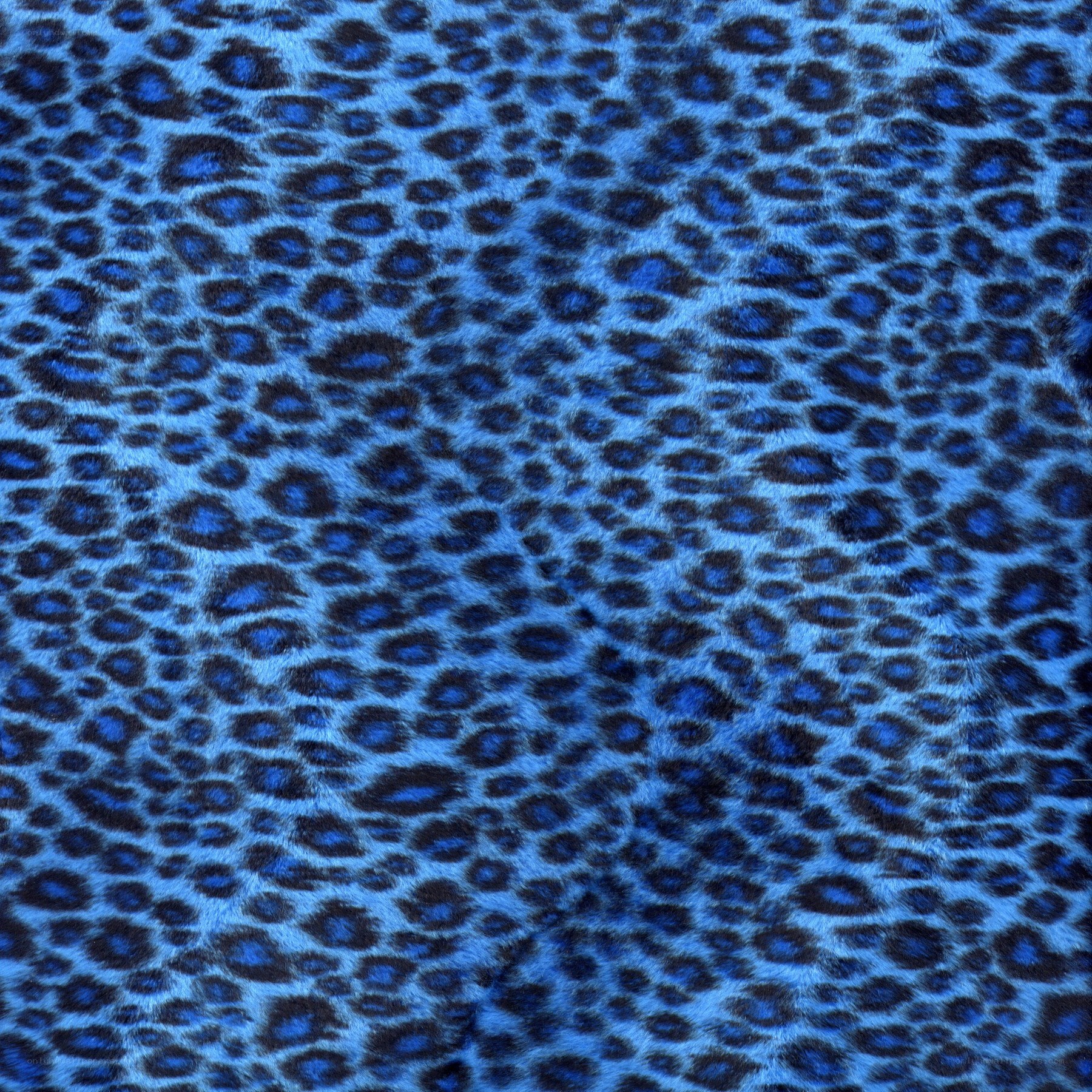 blue leopard print fabric