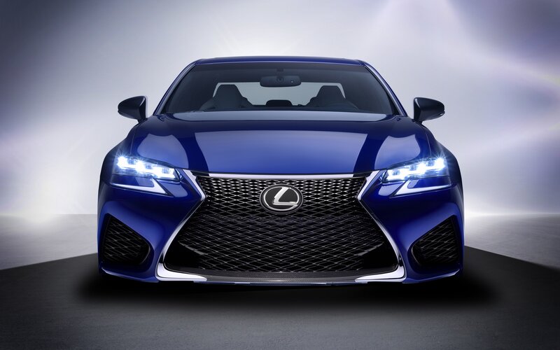 Blue Lexus Car — Dramatic