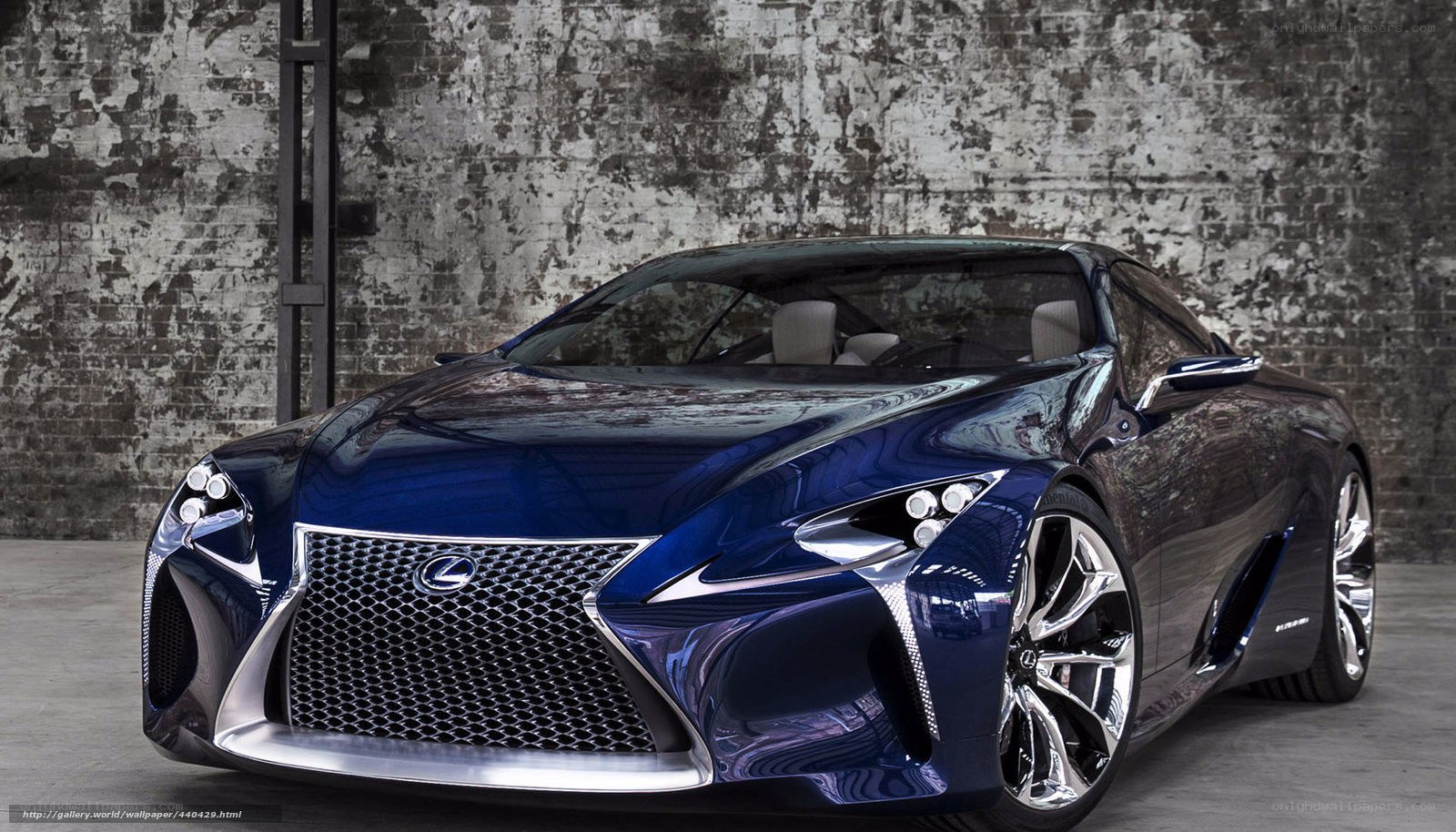 Blue Lexus concept car