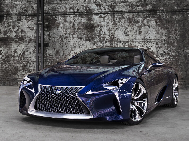 Blue Lexus Concept Car — Dramatic, Photograph