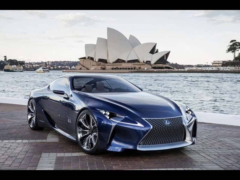 Blue Lexus Concept Car — Serene, Afternoon, Photograph
