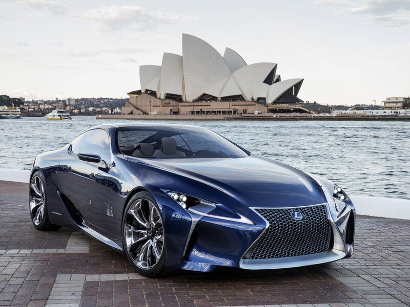 Blue Lexus Concept Car — Serene