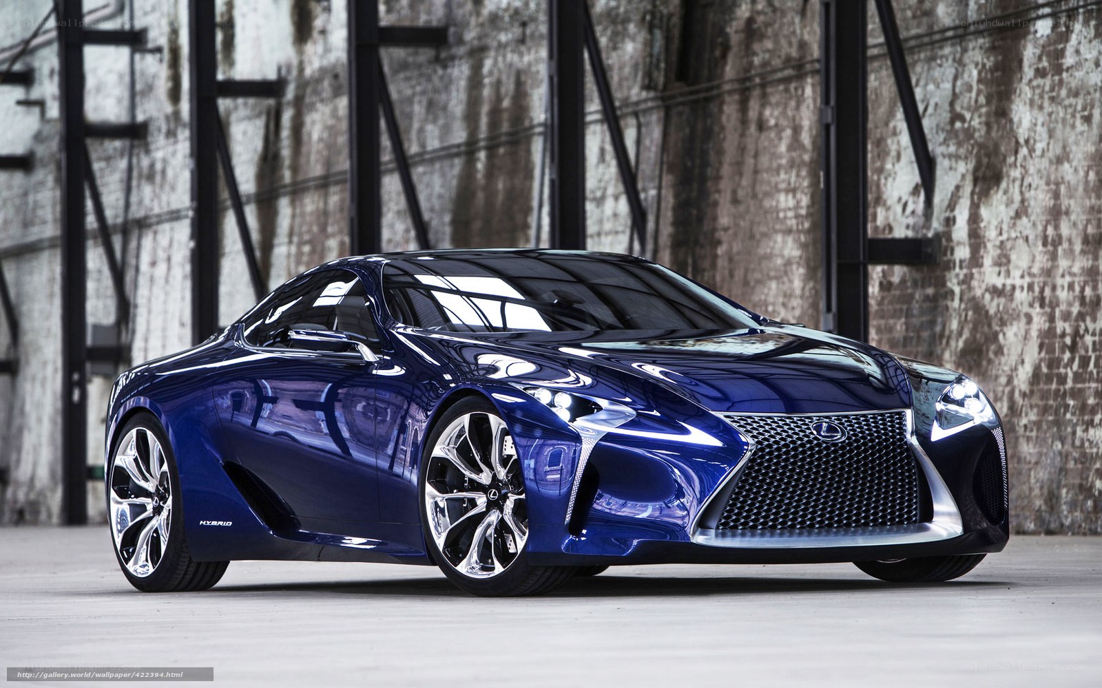 Blue Lexus concept car