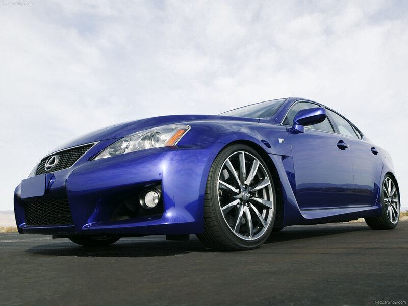 Blue Lexus Is F Sedan — Dramatic