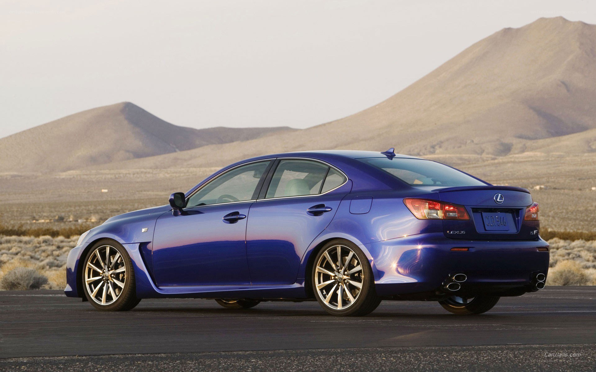blue lexus is350 in desert