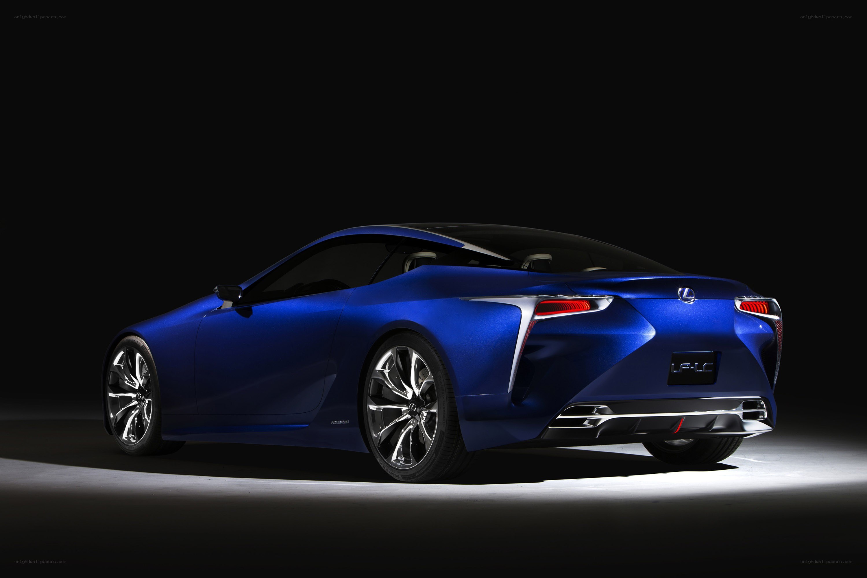 Blue Lexus LC Concept car