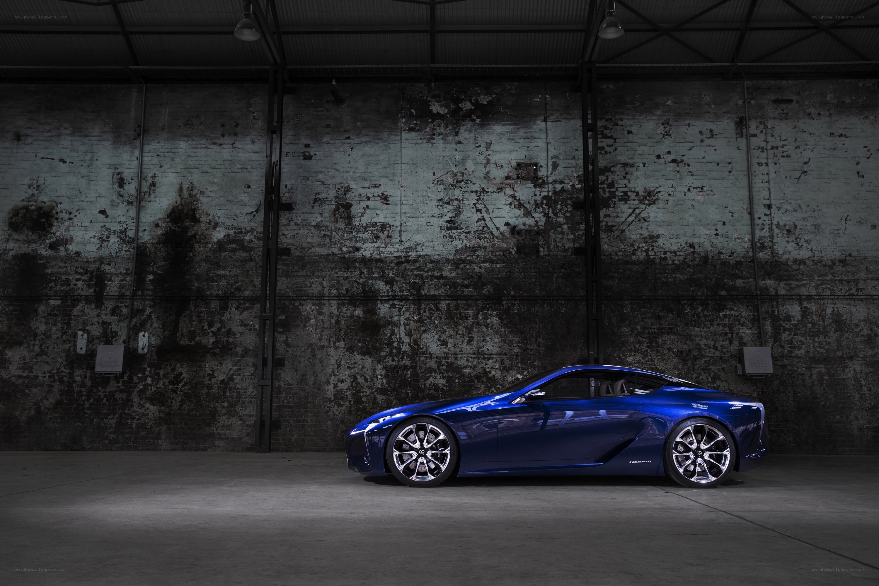 Blue Lexus LC Hybrid concept