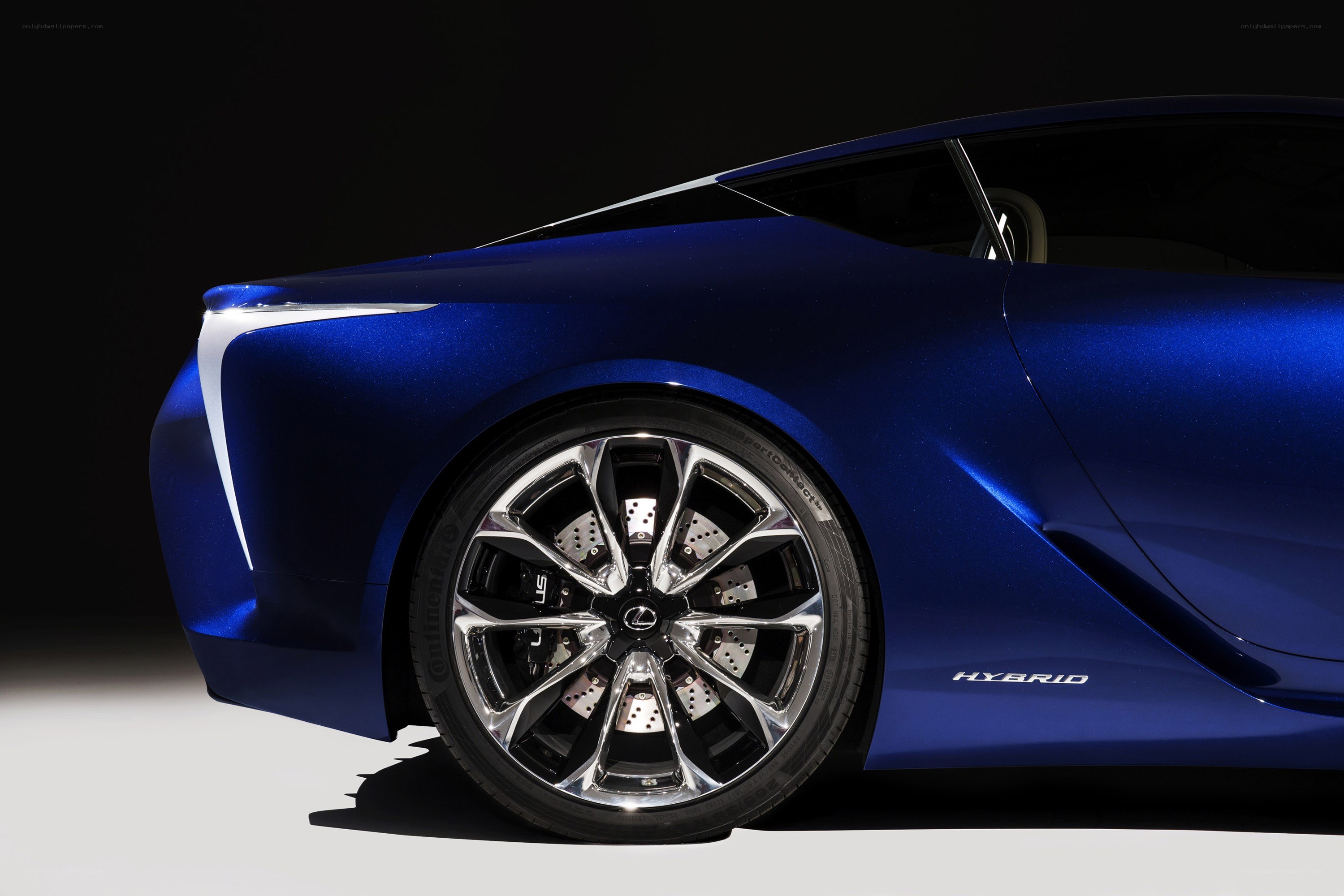 Blue Lexus LC Hybrid
