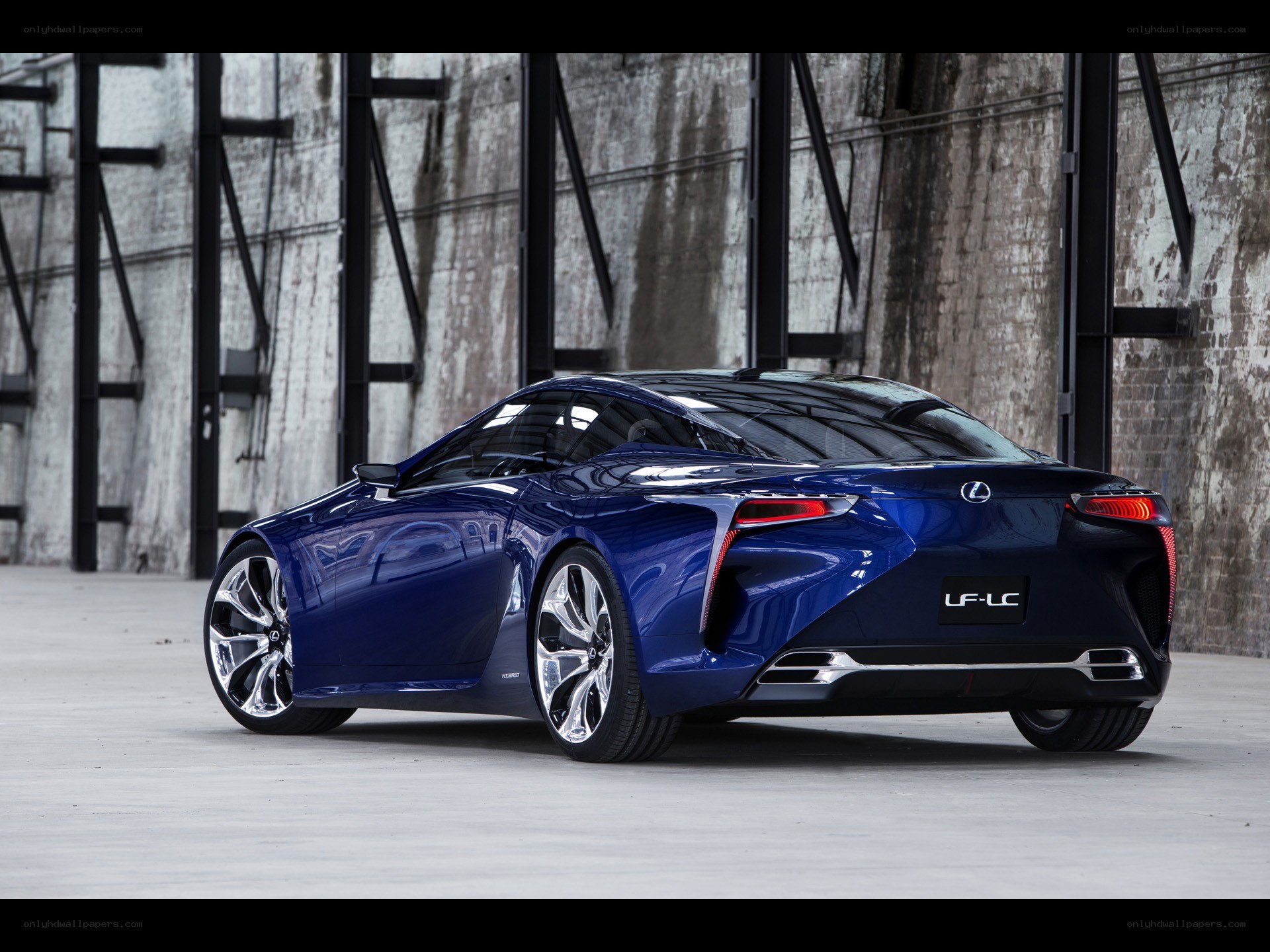 Blue Lexus LF-LC concept car