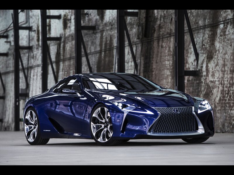 Blue Lexus LF-LC Hybrid Concept