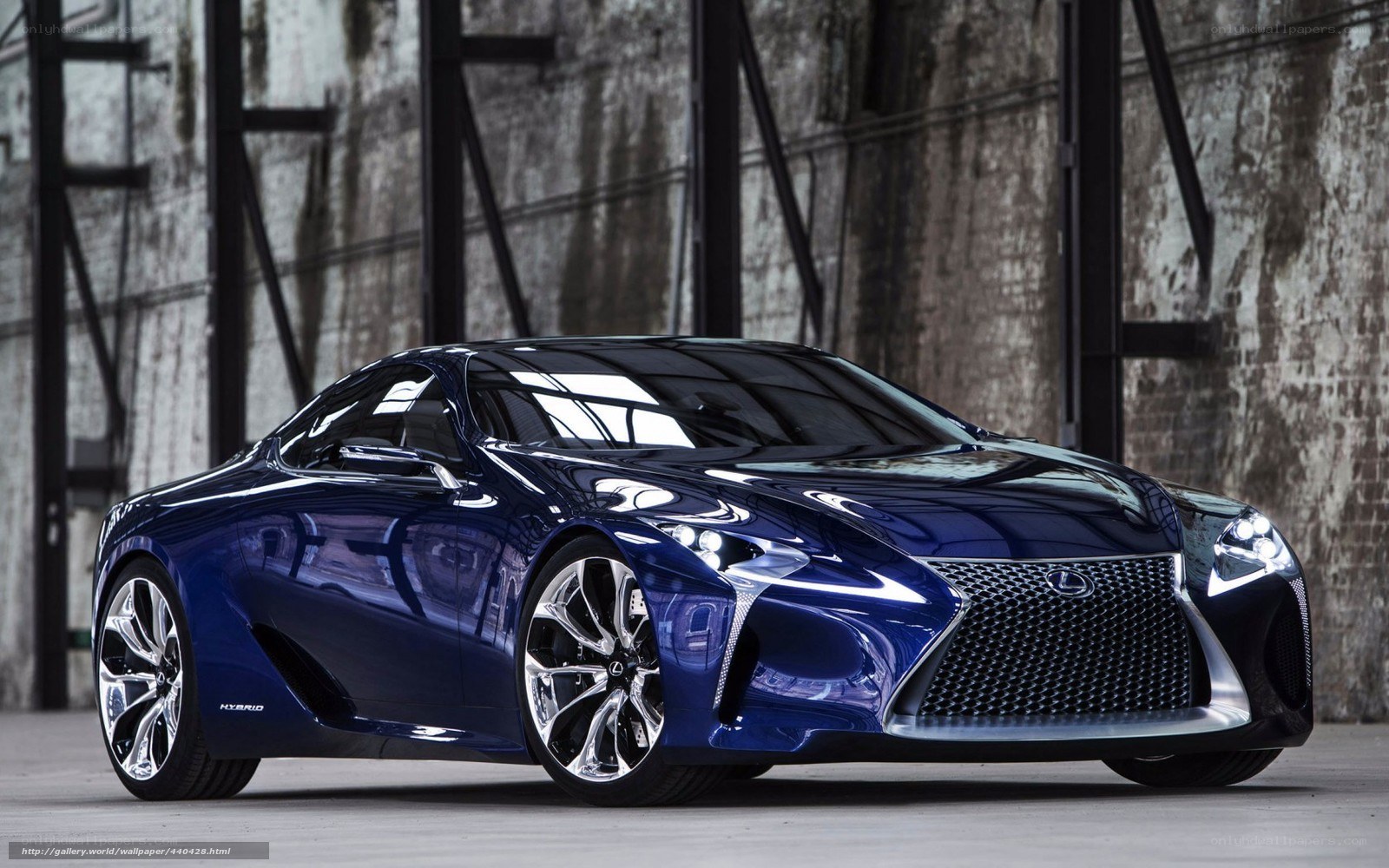 Blue Lexus LF-LC Hybrid Concept