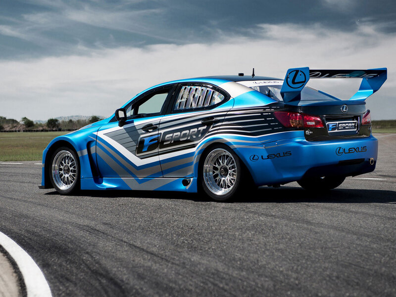 Blue Lexus Race Car — Dynamic