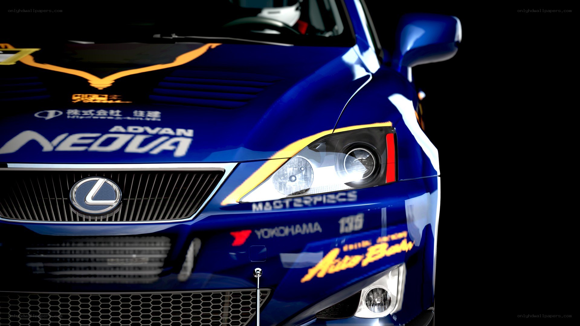 blue lexus race car