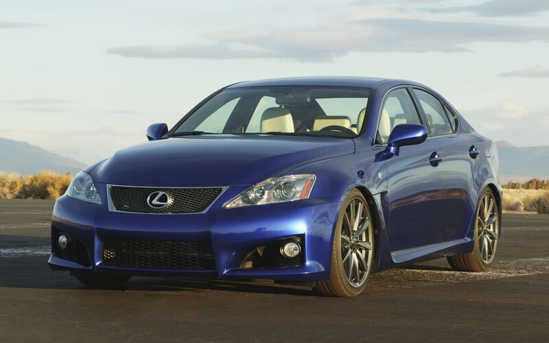 Blue Lexus Sedan — Dramatic, Sunset, Photograph