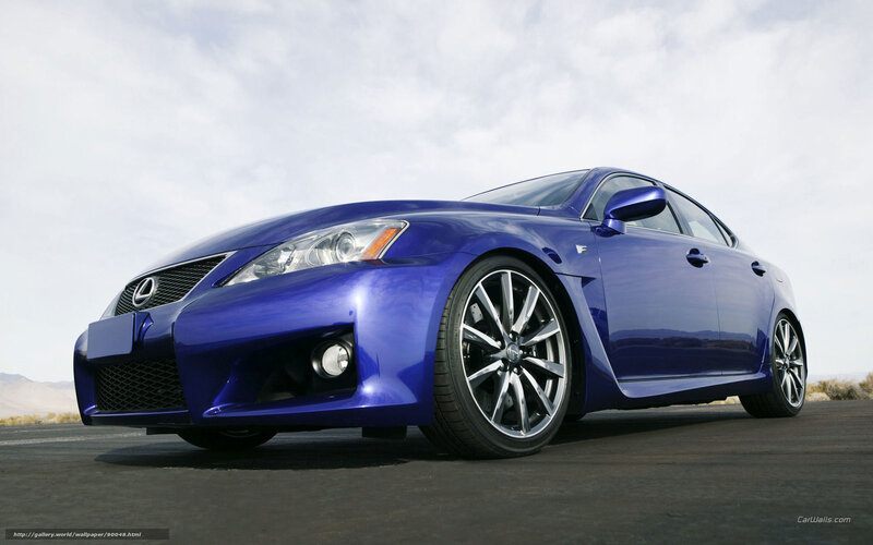 Blue Lexus Sedan — Dramatic