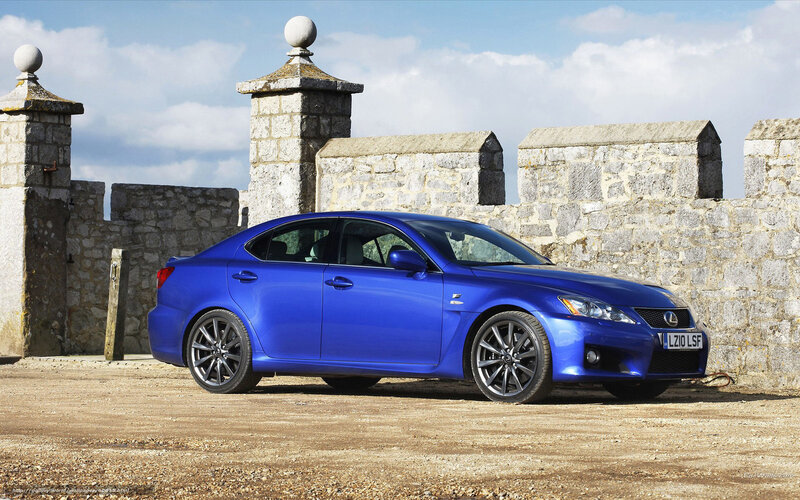 Blue Lexus Sedan
