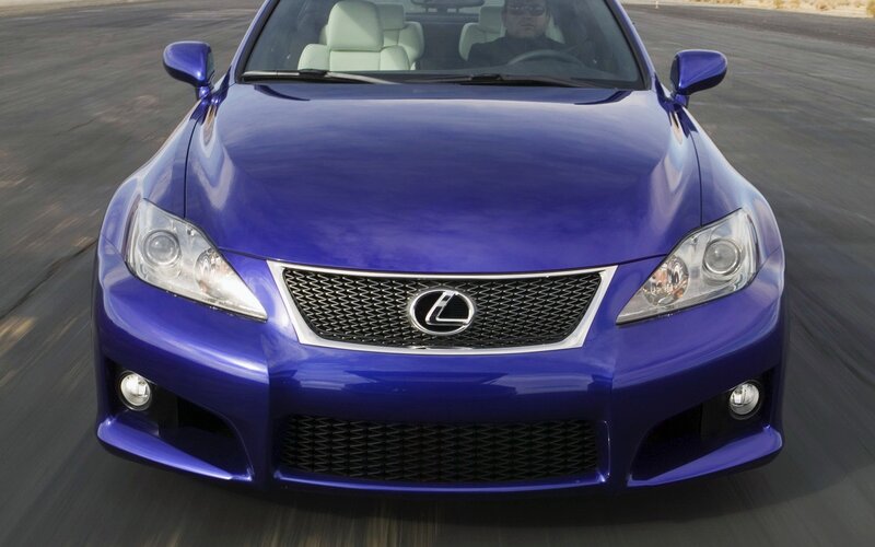 blue lexus sports car