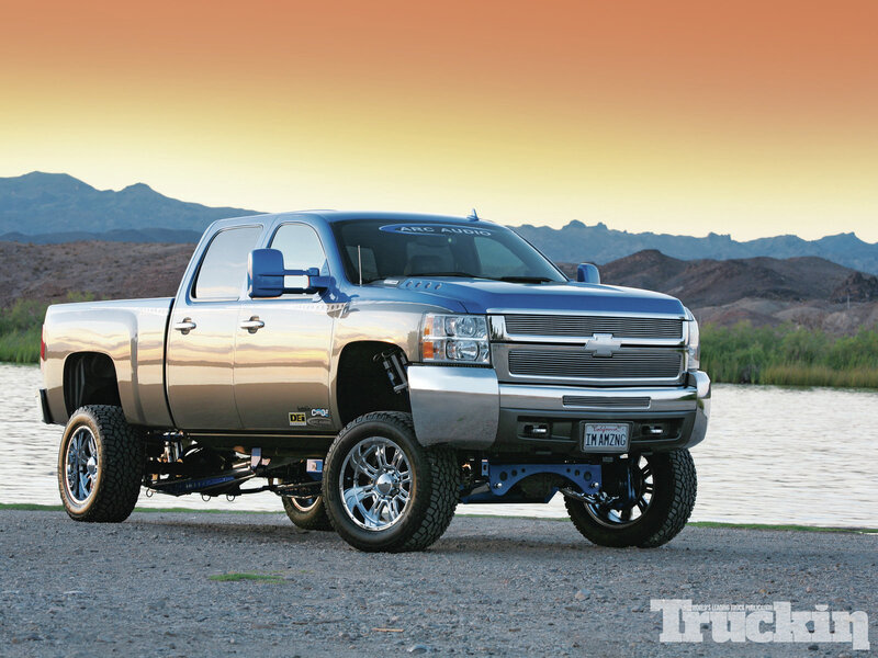 Blue Lifted Pickup Truck — Serene