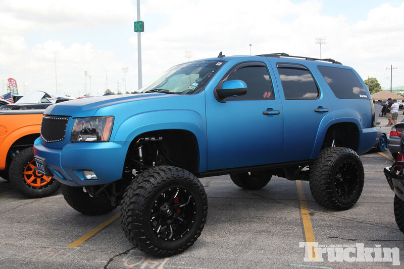 Blue Lifted Suv