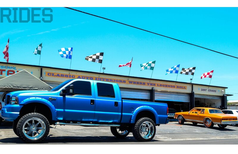 Blue Lifted Truck — Bright