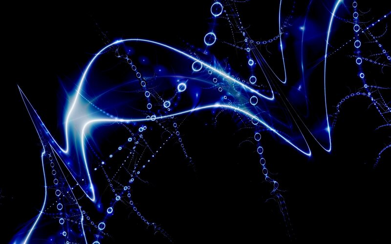 Blue light abstract art