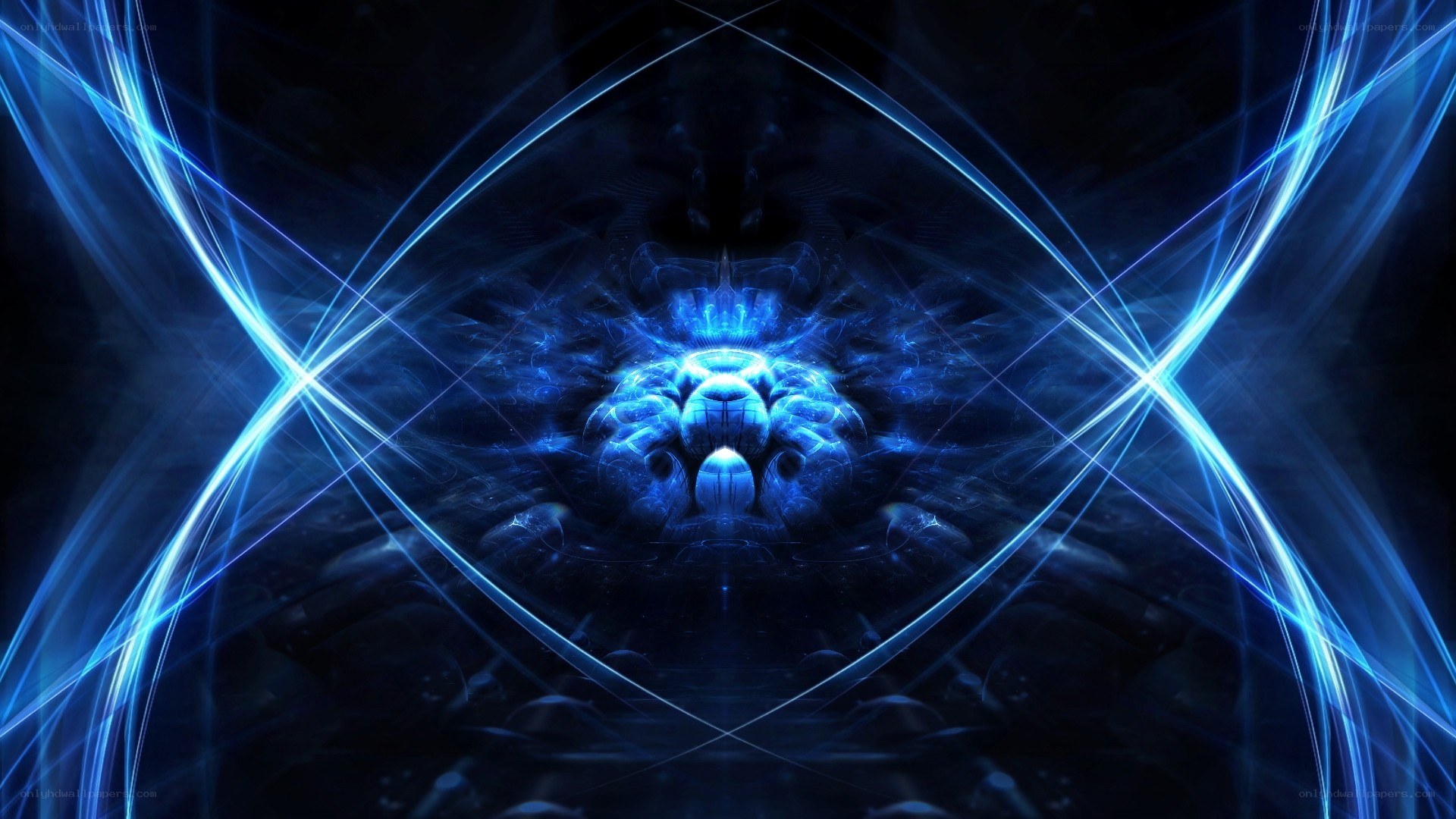 blue light abstract design