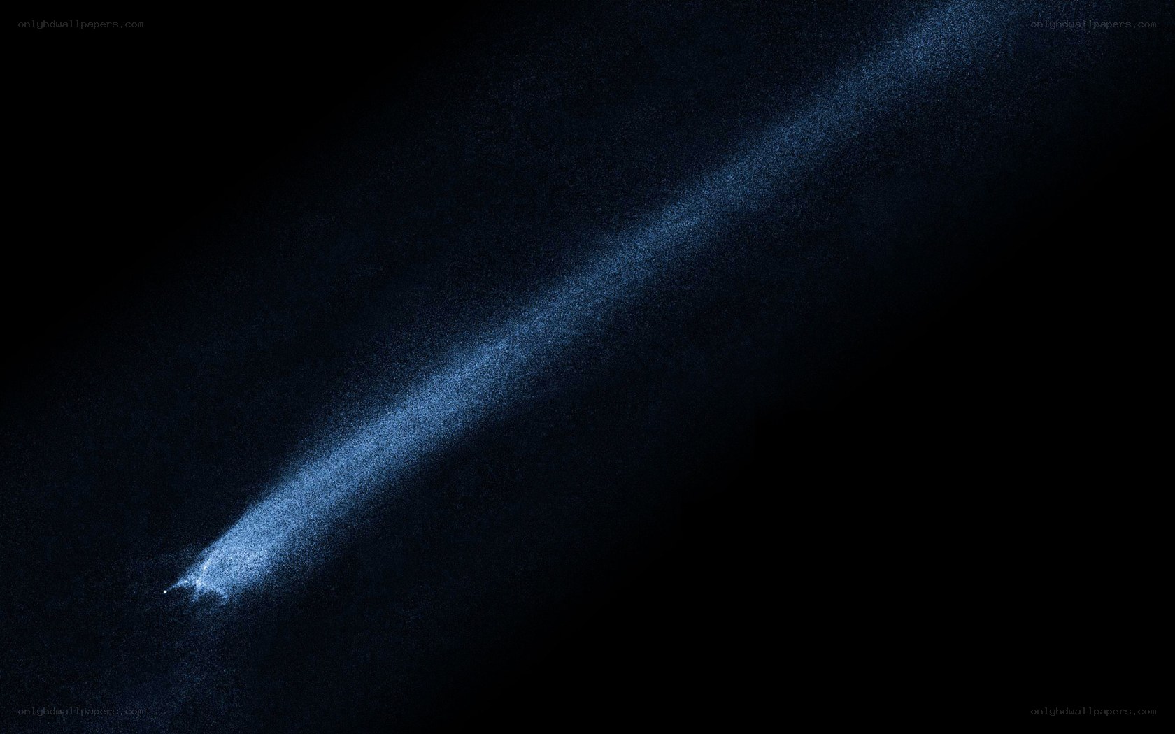 blue light beam in dark space
