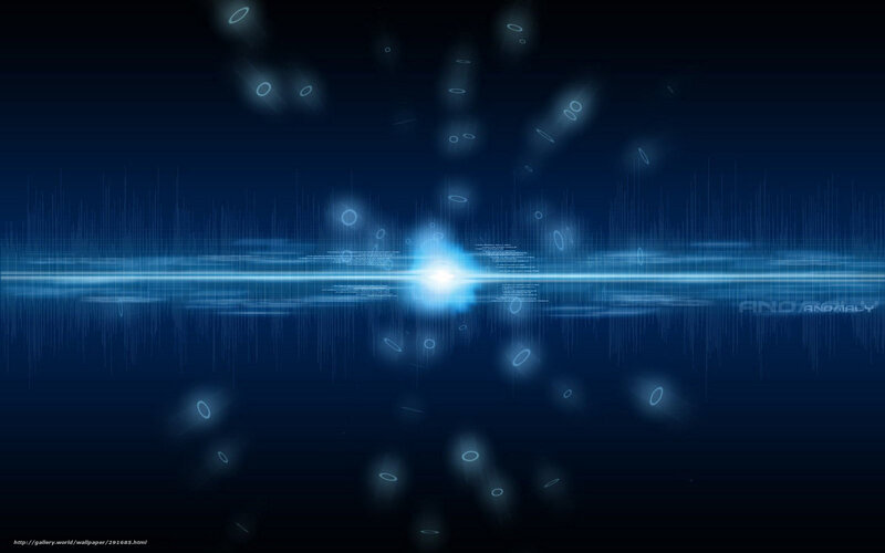 Blue Light Beam in Space