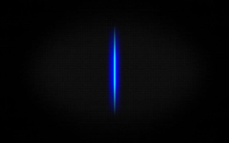 blue light beam on black