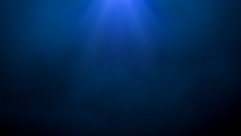 Blue Light Beam Underwater