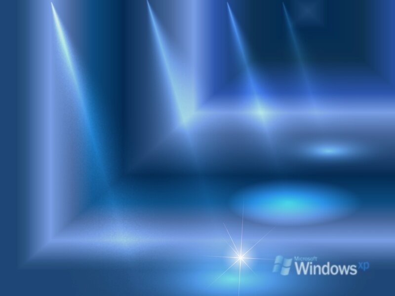 Blue Light Beams — Abstract, Digital Art