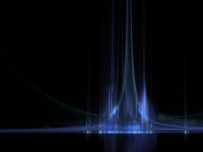 Blue Light Beams — Dramatic, Night