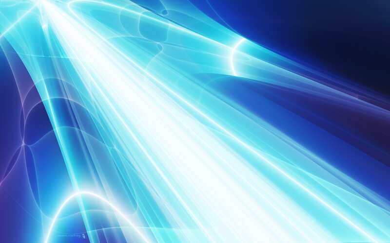 Blue Light Beams — Dynamic, Abstract, Light Rays