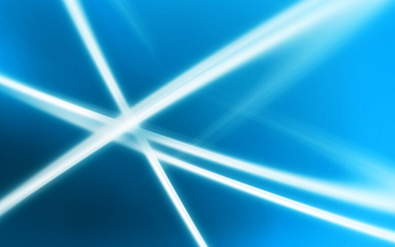 Blue Light Beams — Dynamic, Abstract, Rays
