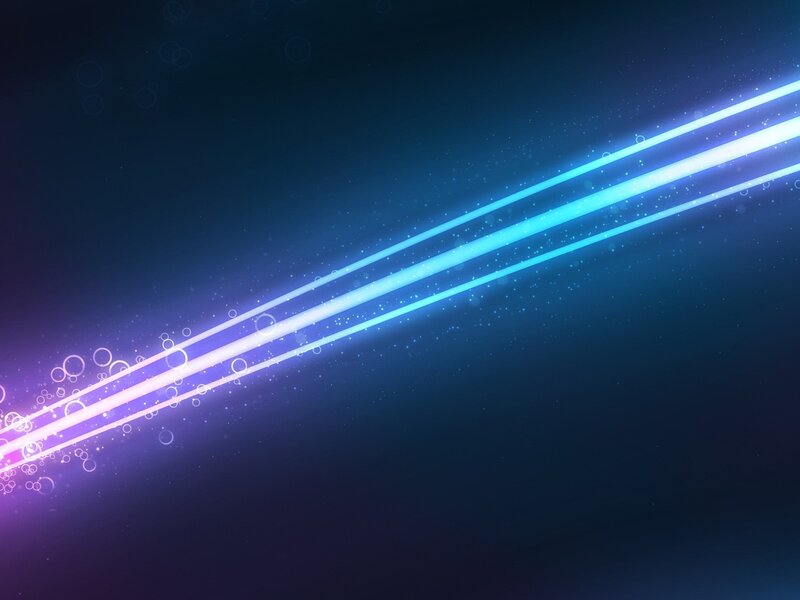 Blue Light Beams — Dynamic, Digital Art, Circles