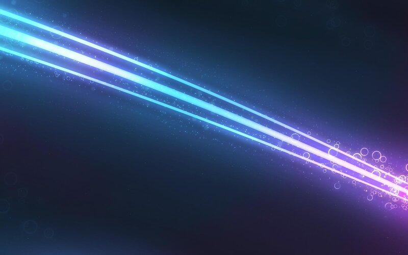 Blue Light Beams — Dynamic, Digital Art, Light Streaks, Particles