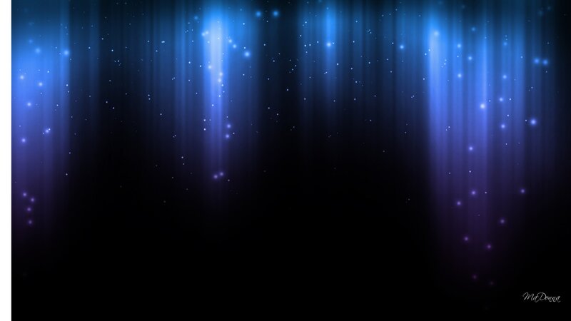 Blue Light Beams in Dark Space — Serene