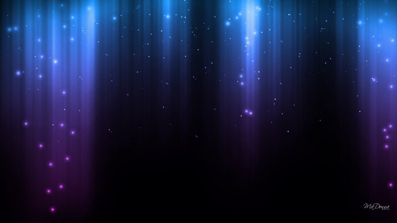 Blue Light Beams in Dark