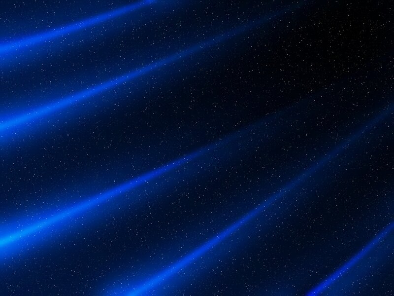 blue light beams in space