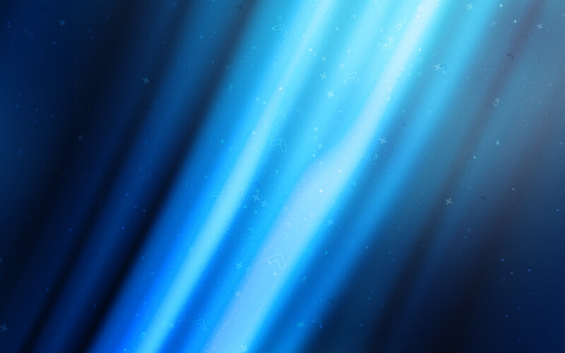 Blue Light Beams in Space — Serene, Digital Art, Light Rays