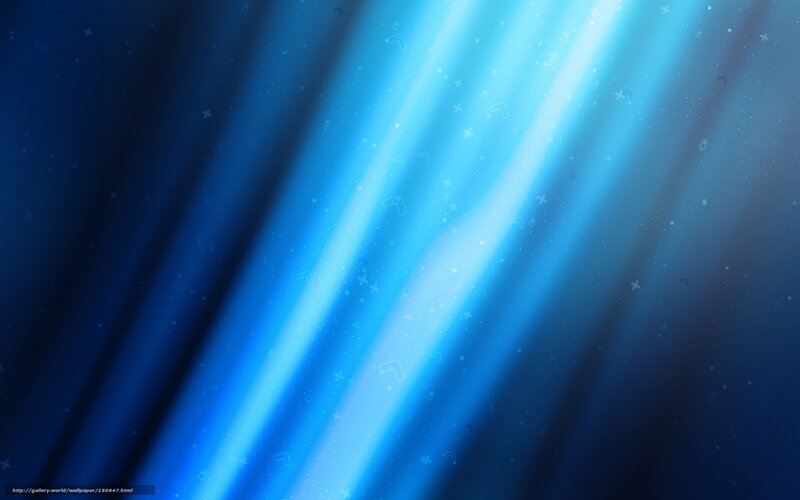 Blue Light Beams in Space — Serene, Digital Art