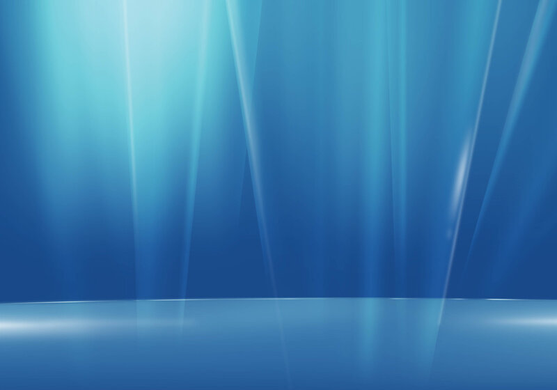 Blue Light Beams — Serene, Abstract, Light Rays, Floor
