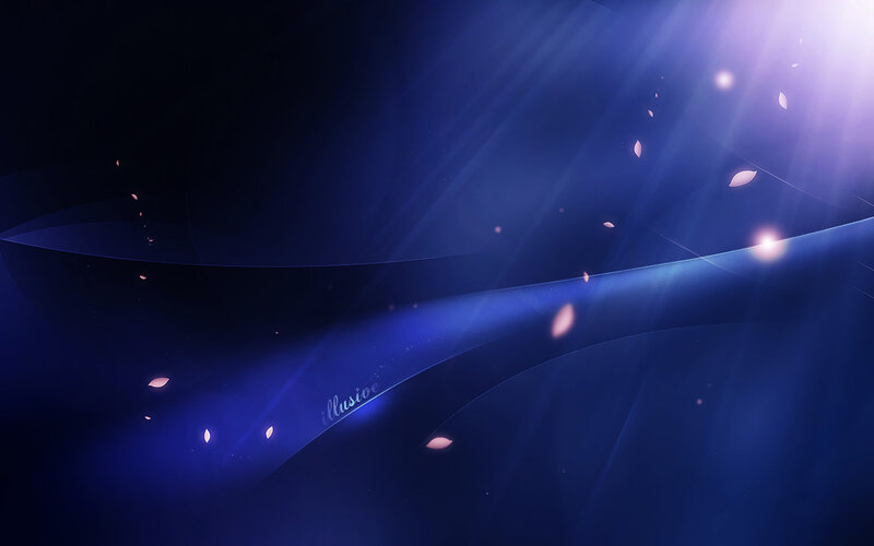 Blue Light Beams with Petals