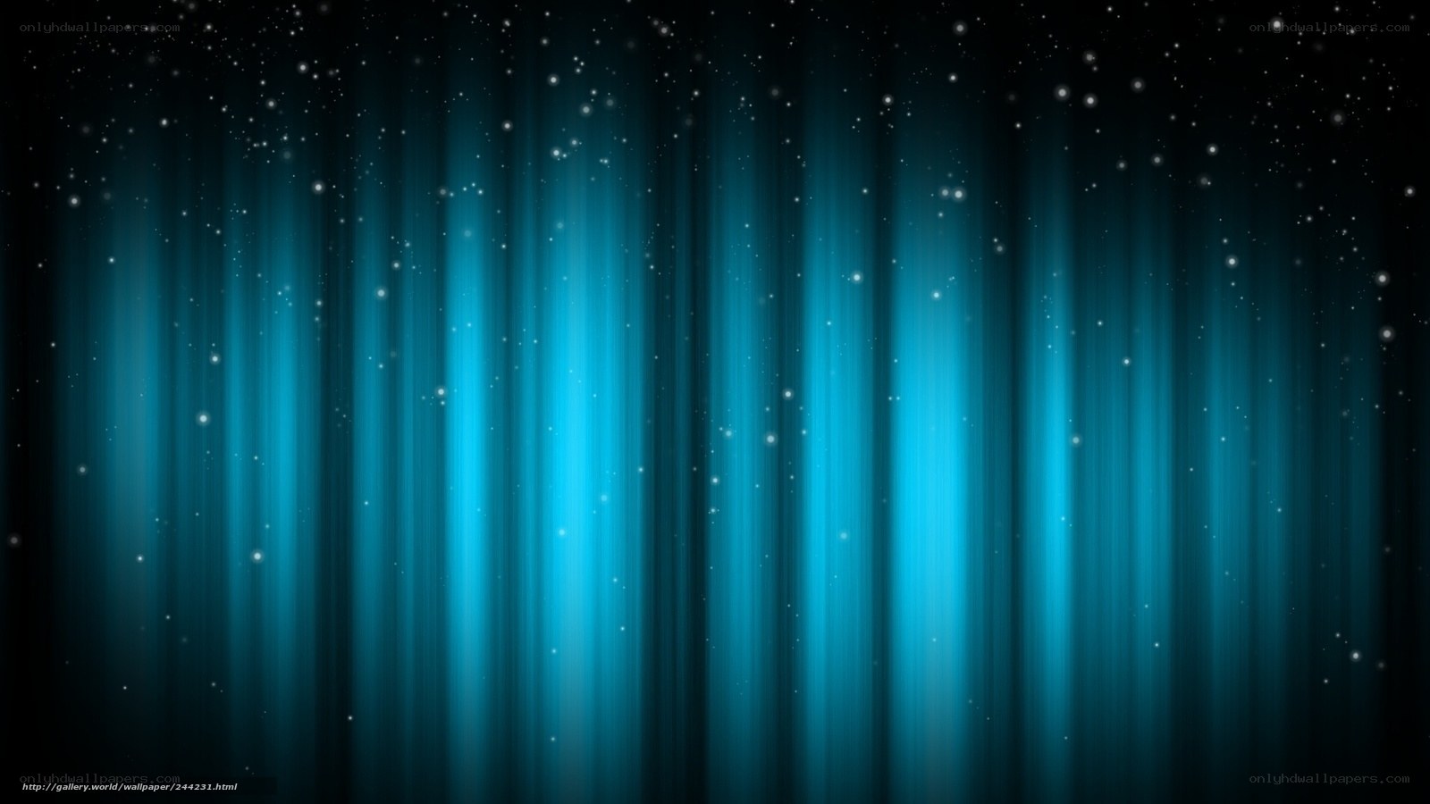 blue light beams with stars