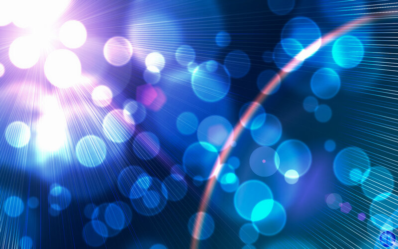 Blue Light Bokeh Background — Dynamic
