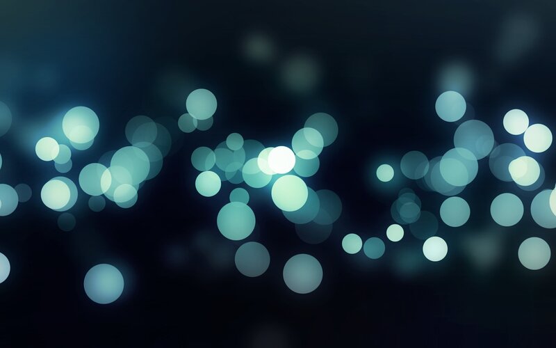 Blue Light Bokeh Circles — Calm, Abstract