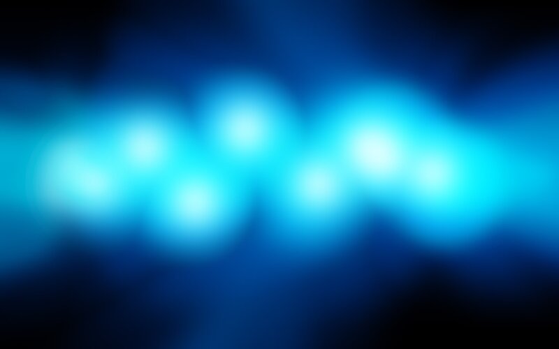 blue light bokeh effect